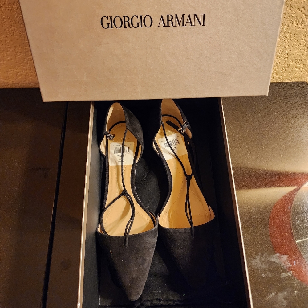 Giorgio Armani Black Sandal Size 8 (38.5)